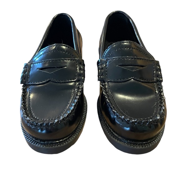 Little kid’s Faded Glory black Penny Loafers Size 9.5 - Picture 1 of 12